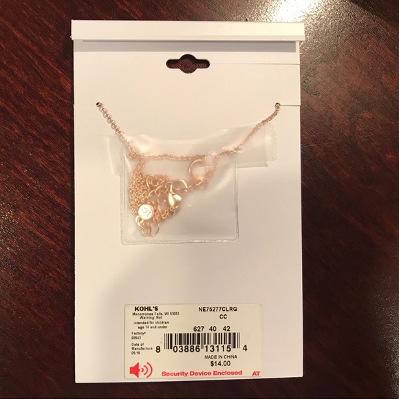 Lauren Conrad Elephant Pendant Necklace & Earrings Set in Rose Gold - Picture 8 of 9